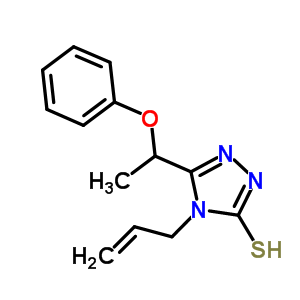 4-Allyl-5-(1-phenoxyethyl)-4H-1,2,4-triazole-3-thiolStructure,669705-40-2Structure 4-Allyl-5-(1-phenoxyethyl)-4H-1,2,4-triazole-3-thiol Structure,669705-40-2Structure