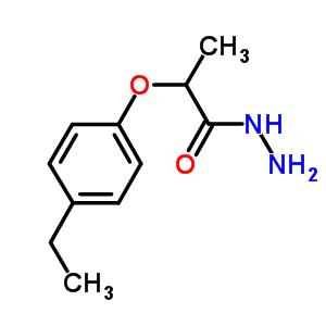 2-(4-Ethylphenoxy)propanohydrazideStructure,669705-42-4Structure 2-(4-Ethylphenoxy)propanohydrazide Structure,669705-42-4Structure