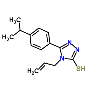 4-Allyl-5-(4-isopropylphenyl)-4H-1,2,4-triazole-3-thiolStructure,669729-26-4Structure 4-Allyl-5-(4-isopropylphenyl)-4H-1,2,4-triazole-3-thiol Structure,669729-26-4Structure