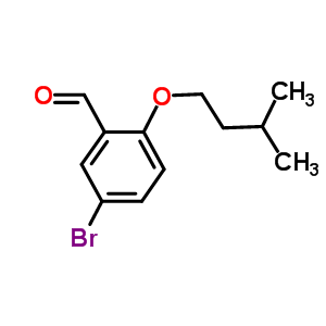 5-Bromo-2-(3-methylbutoxy)benzaldehydeStructure,669739-11-1Structure 5-Bromo-2-(3-methylbutoxy)benzaldehyde Structure,669739-11-1Structure