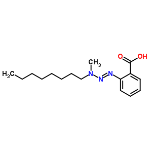 Benzoic acid, 2-(3-methyl-3-octyl-1-triazenyl)-Structure,67227-78-5Structure Benzoic acid, 2-(3-methyl-3-octyl-1-triazenyl)- Structure,67227-78-5Structure