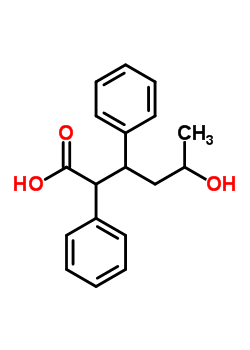 Benzenepropanoic acid, b-(2-hydroxypropyl)-a-phenyl-, sodium salt (1:1)Structure,67446-00-8Structure Benzenepropanoic acid, b-(2-hydroxypropyl)-a-phenyl-, sodium salt (1:1) Structure,67446-00-8Structure