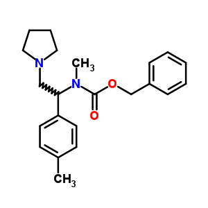 1-吡咯烷-2-(4-甲基苯基)-2-(n-cbz-n-甲基)氨基乙烷結(jié)構(gòu)式_675602-72-9結(jié)構(gòu)式