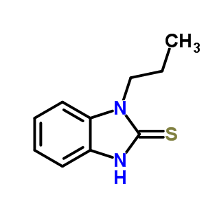 (9ci)-1,3-二氫-1-丙基-2H-苯并咪唑-2-硫酮結(jié)構式_67624-25-3結(jié)構式