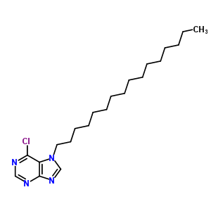 7H-purine,6-chloro-7-hexadecyl-Structure,68180-17-6Structure 7H-purine,6-chloro-7-hexadecyl- Structure,68180-17-6Structure