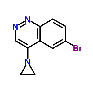 4-(1-Aziridinyl)-6-bromocinnolineStructure,68211-07-4Structure 4-(1-Aziridinyl)-6-bromocinnoline Structure,68211-07-4Structure