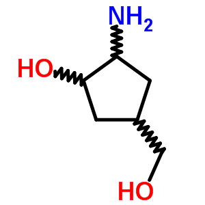Cyclopentanemethanol,3-amino-4-hydroxy-, (1r,3s,4s)-rel-Structure,68715-64-0Structure Cyclopentanemethanol,3-amino-4-hydroxy-, (1r,3s,4s)-rel- Structure,68715-64-0Structure