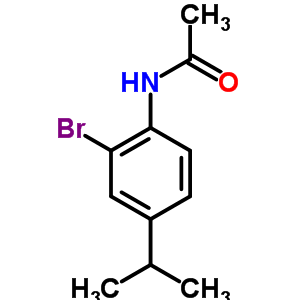 N-(2-溴-4-異丙基苯基)-乙酰胺結(jié)構(gòu)式_68748-07-2結(jié)構(gòu)式
