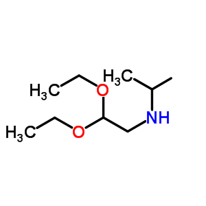 N-(2,2-二乙氧基乙基)-2-丙胺結(jié)構(gòu)式_69128-20-7結(jié)構(gòu)式