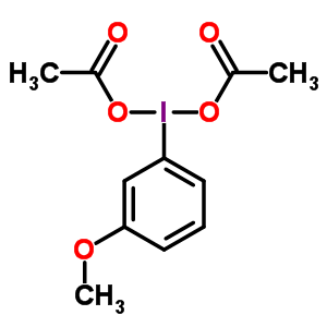 Bis(acetato-o)(3-methoxyphenyl)iodineStructure,69180-50-3Structure Bis(acetato-o)(3-methoxyphenyl)iodine Structure,69180-50-3Structure