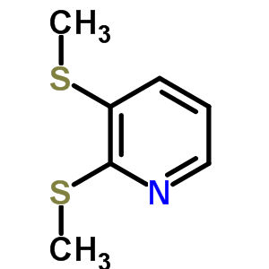 Pyridine,2,3-bis(methylthio)-Structure,69212-36-8Structure Pyridine,2,3-bis(methylthio)- Structure,69212-36-8Structure