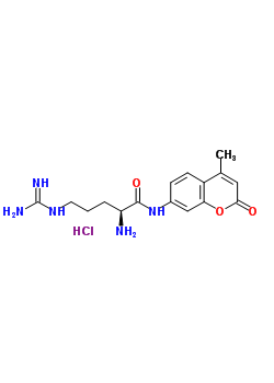 7-酰胺-4-甲基香豆素-L-精氨酸雙鹽酸鹽結(jié)構(gòu)式_69304-16-1結(jié)構(gòu)式