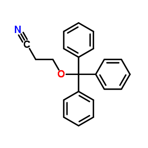 Propanenitrile,3-(triphenylmethoxy)-Structure,6938-65-4Structure Propanenitrile,3-(triphenylmethoxy)- Structure,6938-65-4Structure