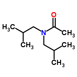 N,N-雙(2-甲基丙基)乙酰胺結(jié)構(gòu)式_6951-79-7結(jié)構(gòu)式
