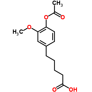 Benzenepentanoic acid,4-(acetyloxy)-3-methoxy-Structure,6951-88-8Structure Benzenepentanoic acid,4-(acetyloxy)-3-methoxy- Structure,6951-88-8Structure