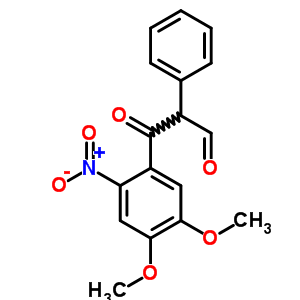 Benzenepropanal,4,5-dimethoxy-2-nitro-b-oxo-a-phenyl-Structure,69511-74-6Structure Benzenepropanal,4,5-dimethoxy-2-nitro-b-oxo-a-phenyl- Structure,69511-74-6Structure