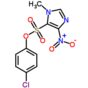 5-(4-Chlorophenoxy)sulfonyl-1-methyl-4-nitro-imidazoleStructure,6954-34-3Structure 5-(4-Chlorophenoxy)sulfonyl-1-methyl-4-nitro-imidazole Structure,6954-34-3Structure