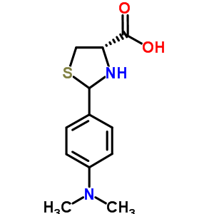 2-(4-(Dimethylamino)phenyl)-1,3-thiazolidine-4-carboxylic acidStructure,69578-21-8Structure 2-(4-(Dimethylamino)phenyl)-1,3-thiazolidine-4-carboxylic acid Structure,69578-21-8Structure