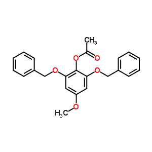 Phenol,4-methoxy-2,6-bis(phenylmethoxy)-, 1-acetateStructure,6962-64-7Structure Phenol,4-methoxy-2,6-bis(phenylmethoxy)-, 1-acetate Structure,6962-64-7Structure