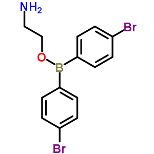 Borinic acid,bis(4-bromophenyl)-, 2-aminoethyl ester (9ci)Structure,6962-82-9Structure Borinic acid,bis(4-bromophenyl)-, 2-aminoethyl ester (9ci) Structure,6962-82-9Structure