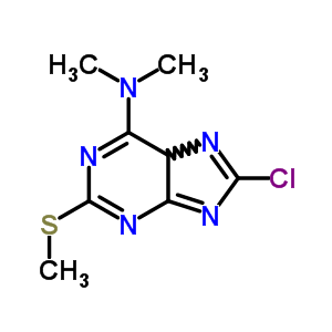 8-Chloro-n,n-dimethyl-2-methylsulfanyl-5h-purin-6-amineStructure,6974-03-4Structure 8-Chloro-n,n-dimethyl-2-methylsulfanyl-5h-purin-6-amine Structure,6974-03-4Structure