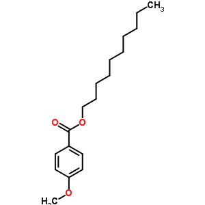Decyl 4-methoxybenzoateStructure,6974-04-5Structure Decyl 4-methoxybenzoate Structure,6974-04-5Structure