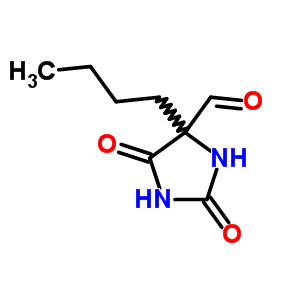 4-Butyl-2,5-dioxo-imidazolidine-4-carbaldehydeStructure,6974-17-0Structure 4-Butyl-2,5-dioxo-imidazolidine-4-carbaldehyde Structure,6974-17-0Structure
