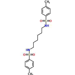Benzenesulfonamide,n,n-1,6-hexanediylbis[4-methyl-Structure,69762-22-7Structure Benzenesulfonamide,n,n-1,6-hexanediylbis[4-methyl- Structure,69762-22-7Structure