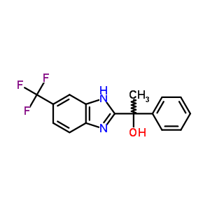 1H-benzimidazole-2-methanol,a-methyl-a-phenyl-6-(trifluoromethyl)-Structure,7051-27-6Structure 1H-benzimidazole-2-methanol,a-methyl-a-phenyl-6-(trifluoromethyl)- Structure,7051-27-6Structure