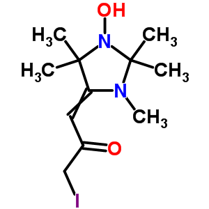 1-(1-Hydroxy-2,2,3,5,5-pentamethyl-imidazolidin-4-ylidene)-3-iodo-acetoneStructure,70723-34-1Structure 1-(1-Hydroxy-2,2,3,5,5-pentamethyl-imidazolidin-4-ylidene)-3-iodo-acetone Structure,70723-34-1Structure