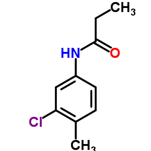 N-(3-氯-4-甲基苯基)-丙酰胺結(jié)構(gòu)式_709-97-7結(jié)構(gòu)式