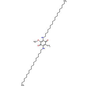 2,5-Cyclohexadiene-1,4-dione, 2-methoxy-5-methyl-3, 6-bis(octadecylamino)-Structure,70960-83-7Structure 2,5-Cyclohexadiene-1,4-dione, 2-methoxy-5-methyl-3, 6-bis(octadecylamino)- Structure,70960-83-7Structure