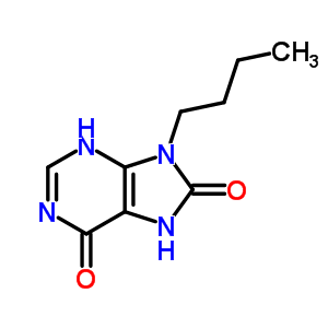 9-Butyl-3,7-dihydropurine-6,8-dioneStructure,7145-86-0Structure 9-Butyl-3,7-dihydropurine-6,8-dione Structure,7145-86-0Structure