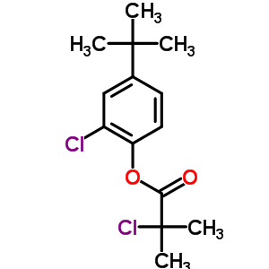 Propanoic acid, 2-chloro-2-methyl-,2-chloro-4-(1,1-dimethylethyl)phenyl esterStructure,7155-19-3Structure Propanoic acid, 2-chloro-2-methyl-,2-chloro-4-(1,1-dimethylethyl)phenyl ester Structure,7155-19-3Structure