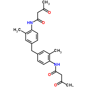 N-[2-甲基-4-[[3-甲基-4-(3-氧代丁?；被?苯基]甲基]苯基]-3-氧代-丁酰胺結(jié)構(gòu)式_71655-97-5結(jié)構(gòu)式