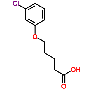 5-(3-Chlorophenoxy)pentanoic acidStructure,7170-52-7Structure 5-(3-Chlorophenoxy)pentanoic acid Structure,7170-52-7Structure