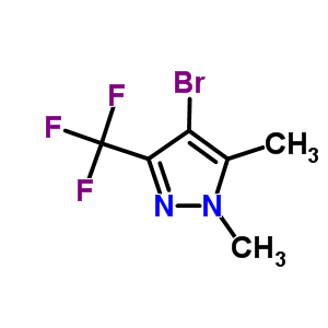 4-Bromo-1,5-dimethyl-3-(trifluoromethyl)-1H-pyrazoleStructure,721402-02-4Structure 4-Bromo-1,5-dimethyl-3-(trifluoromethyl)-1H-pyrazole Structure,721402-02-4Structure