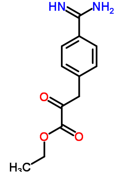 Benzenepropanoicacid, 4-(aminoiminomethyl)-a-oxo-, ethyl ester, hydrochloride (1:1)Structure,72219-80-8Structure Benzenepropanoicacid, 4-(aminoiminomethyl)-a-oxo-, ethyl ester, hydrochloride (1:1) Structure,72219-80-8Structure