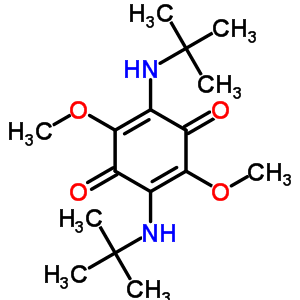 2,5-Dimethoxy-3,6-bis(tert-butylamino)cyclohexa-2,5-diene-1,4-dioneStructure,7233-57-0Structure 2,5-Dimethoxy-3,6-bis(tert-butylamino)cyclohexa-2,5-diene-1,4-dione Structure,7233-57-0Structure