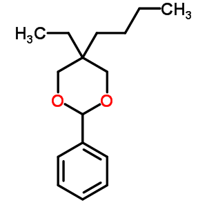 1,3-Dioxane,5-butyl-5-ethyl-2-phenyl-Structure,727-14-0Structure 1,3-Dioxane,5-butyl-5-ethyl-2-phenyl- Structure,727-14-0Structure