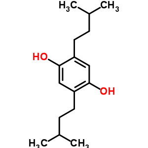 2,5-Bis(3-methylbutyl)benzene-1,4-diolStructure,729-36-2Structure 2,5-Bis(3-methylbutyl)benzene-1,4-diol Structure,729-36-2Structure