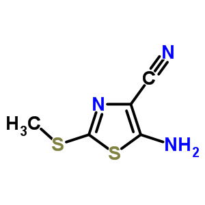 4-Thiazolecarbonitrile,5-amino-2-(methylthio)-Structure,73109-38-3Structure 4-Thiazolecarbonitrile,5-amino-2-(methylthio)- Structure,73109-38-3Structure