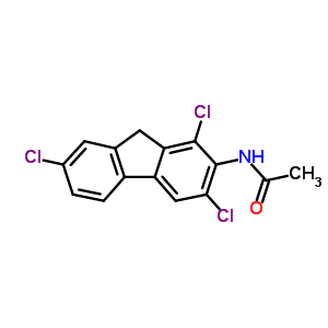 Acetamide,n-(1,3,7-trichloro-9h-fluoren-2-yl)-Structure,735-15-9Structure Acetamide,n-(1,3,7-trichloro-9h-fluoren-2-yl)- Structure,735-15-9Structure