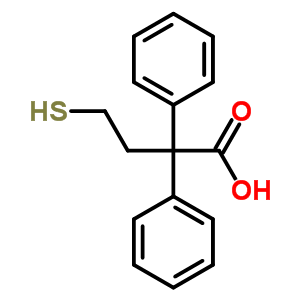 Benzeneacetic acid, .alpha.-(2-mercaptoethyl)-.alpha.-phenyl-Structure,73758-57-3Structure Benzeneacetic acid, .alpha.-(2-mercaptoethyl)-.alpha.-phenyl- Structure,73758-57-3Structure