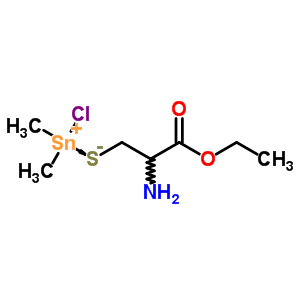 S-(氯二甲基錫)-L-半胱氨酸乙酯結構式_74058-32-5結構式