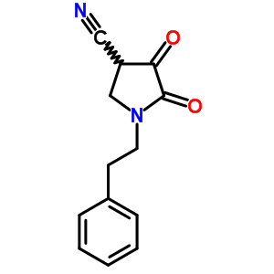 4,5-Dioxo-1-phenethyl-pyrrolidine-3-carbonitrileStructure,7460-35-7Structure 4,5-Dioxo-1-phenethyl-pyrrolidine-3-carbonitrile Structure,7460-35-7Structure