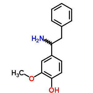 4-(1-Amino-2-phenyl-ethyl)-2-methoxy-phenolStructure,7467-08-5Structure 4-(1-Amino-2-phenyl-ethyl)-2-methoxy-phenol Structure,7467-08-5Structure