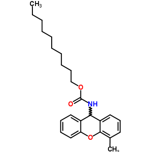 Decyl n-(4-methyl-9h-xanthen-9-yl)carbamateStructure,7467-15-4Structure Decyl n-(4-methyl-9h-xanthen-9-yl)carbamate Structure,7467-15-4Structure