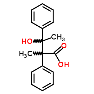 3-Hydroxy-2-methyl-2,3-diphenyl-butanoic acidStructure,7468-22-6Structure 3-Hydroxy-2-methyl-2,3-diphenyl-butanoic acid Structure,7468-22-6Structure