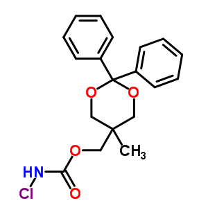 Carbamic acid, chloro-,(5-methyl-2,2-diphenyl-m-dioxan-5-yl)methyl ester (8ci)Structure,7468-35-1Structure Carbamic acid, chloro-,(5-methyl-2,2-diphenyl-m-dioxan-5-yl)methyl ester (8ci) Structure,7468-35-1Structure